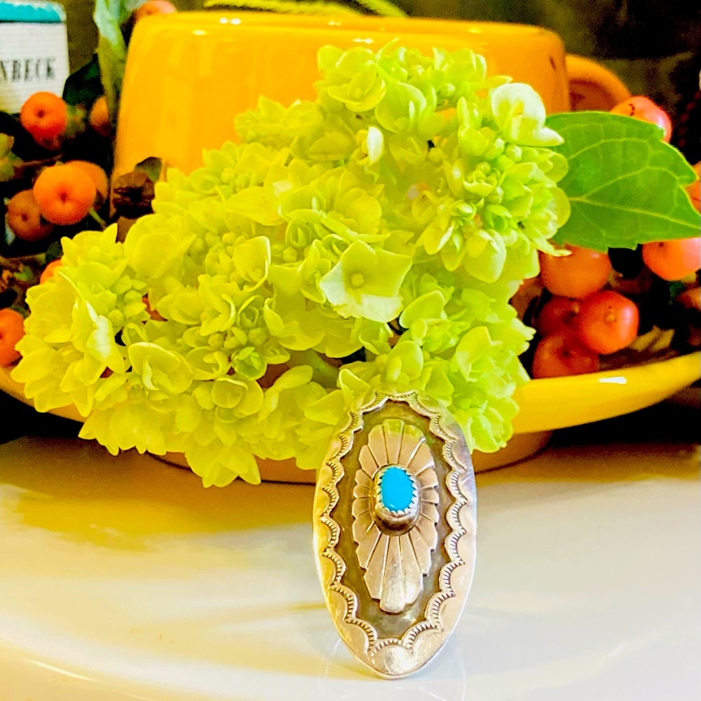 Sterling silver and turquoise ring